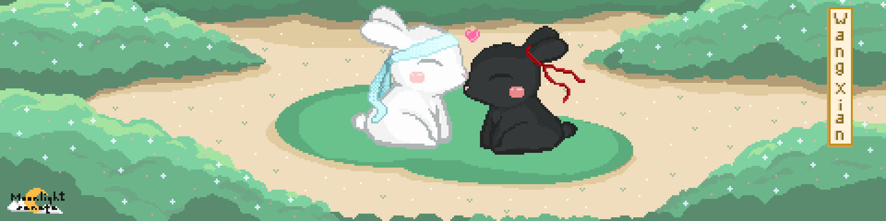 bunny twitch banner for @/thekerenthekeren